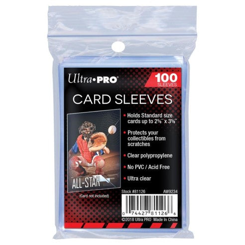 Ultra Pro 100 Bustine Standard Morbide Trasparenti